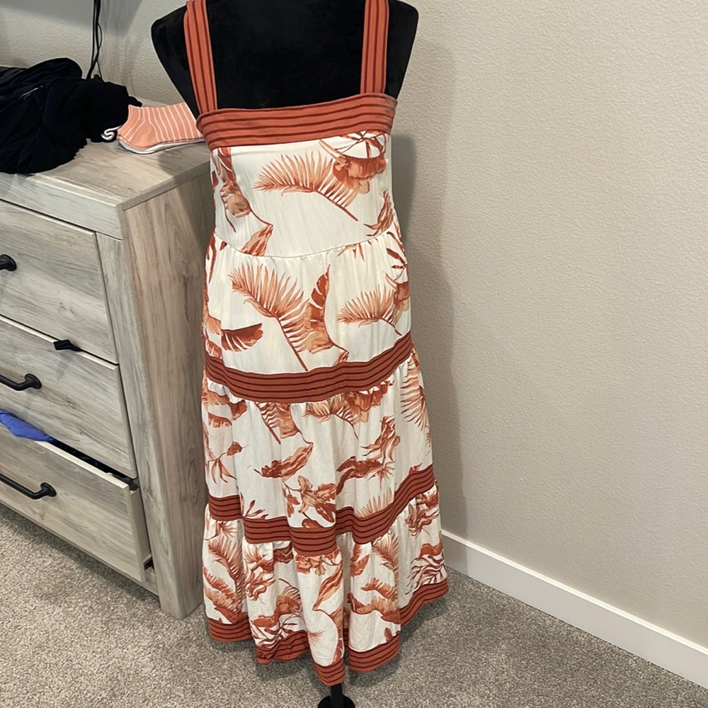 Orange Midi Dress